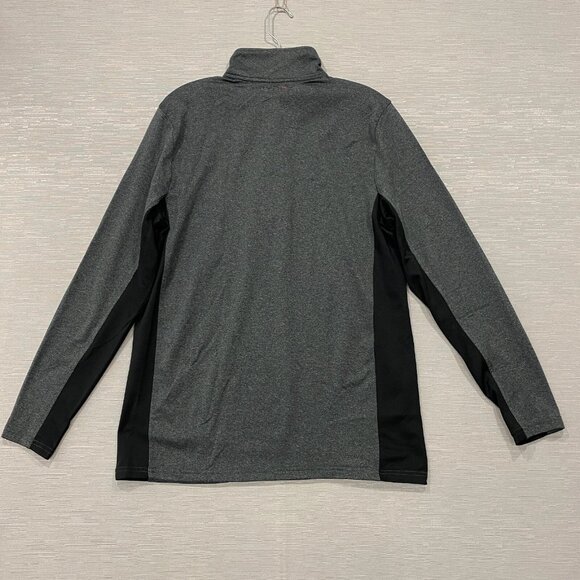 SPYDER 1/4 Zip Pullover Shirt Mens Medium Grey Base Layer Quick Dry - Picture 4 of 13
